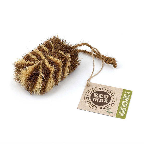 Coconut Fiber Tiger Veggie Brush - All Natural Handmade
