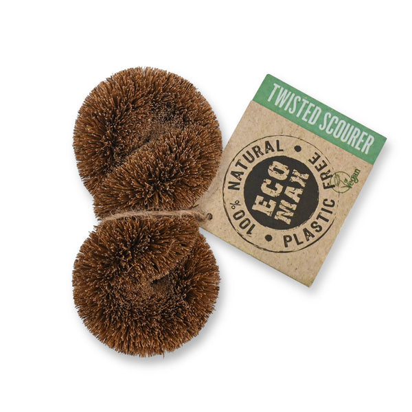 Coconut Fiber Twisted Scourer - 100% Natural Coconut Fiber