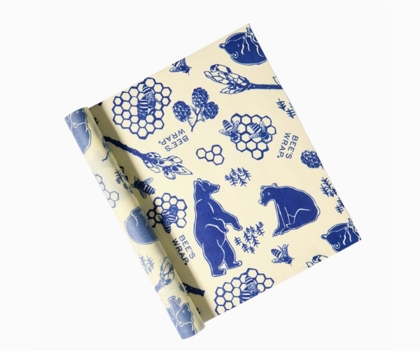 Organic Reusable Food Wrap Cut-to-Size Roll - Bees & Bears